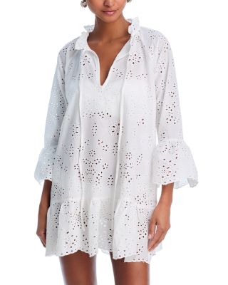 AQUA - Embroidered Cover-Up Dress - Exclusive