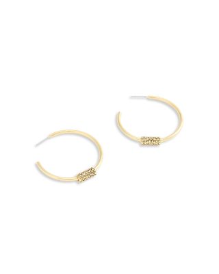Signature Quilted Tube Hoop Earrings