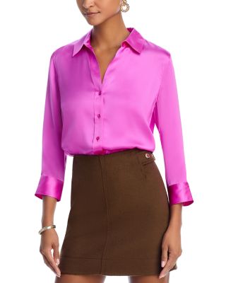 L'AGENCE - Dani Silk Charmeuse Blouse