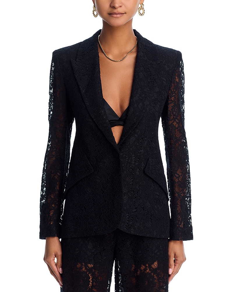 L Agence L'agence Chamberlain Lace Blazer In Black