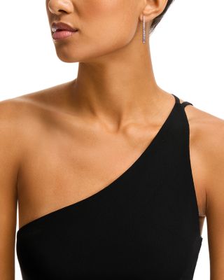 Sapphire Ombr&eacute; Linear Earrings in 14K White Gold