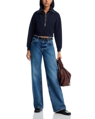 FRAME The Double Zip Sweatshirt | Bloomingdale's