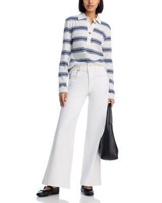 The Seamed High Rise Wide Leg Jeans in Au Natural Clean