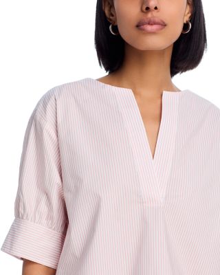 The V Neck Popover Top
