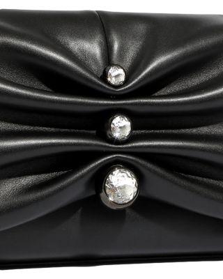 Ruched Crystal Crossbody