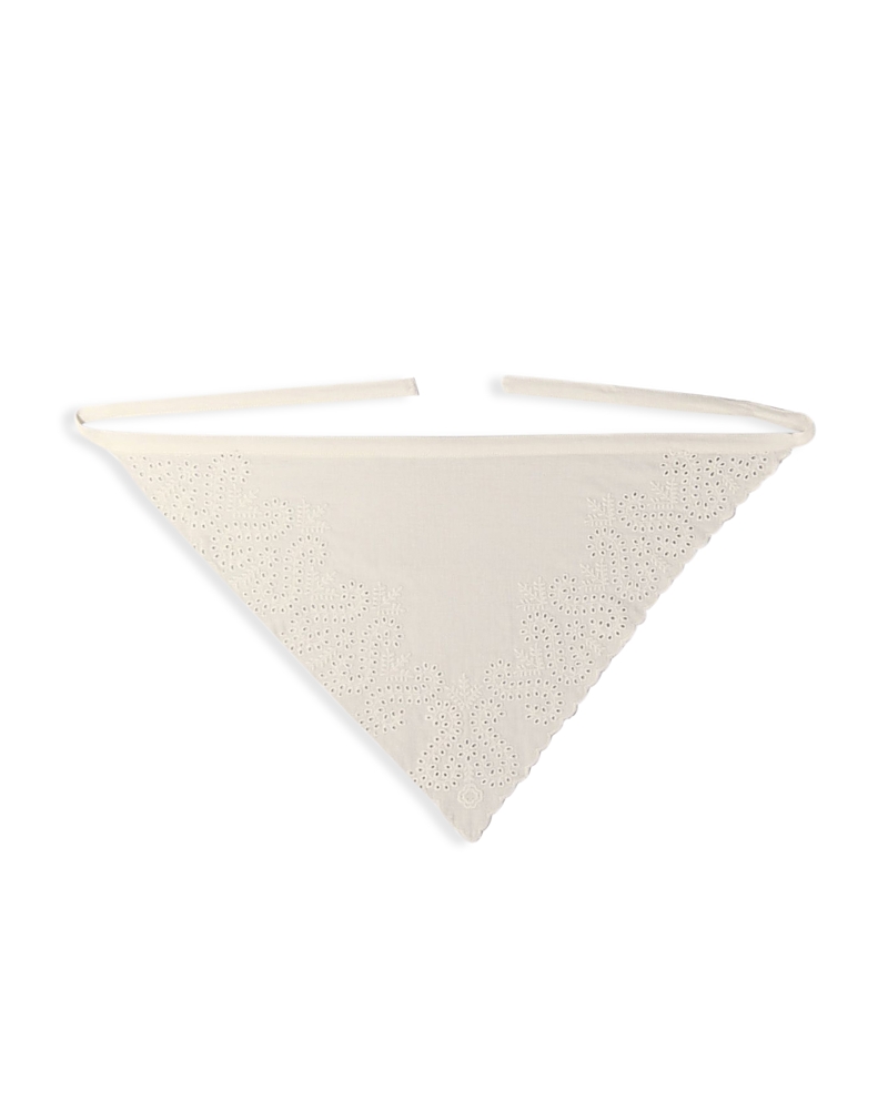 Maje Triangle Tie Scarf In White