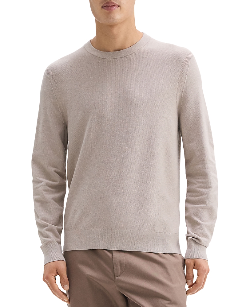 Theory Riland Crewneck Sweater In Earl Gray