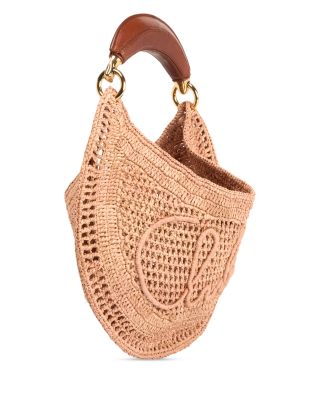 Summer Banana Raffia Hobo Bag