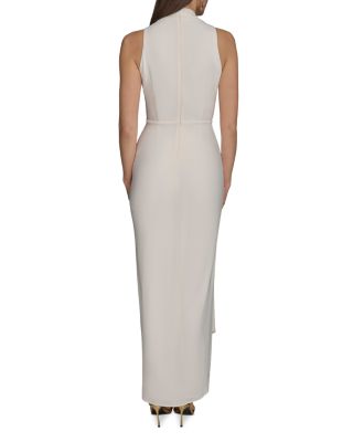 Ruched Hardware Trim Gown