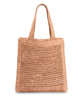 Summer Banana Raffia Tote
