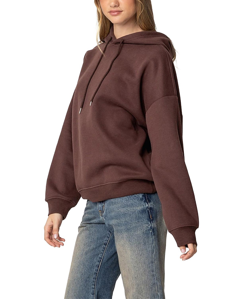 Edikted San Antonio Graphic Hoodie In Brown