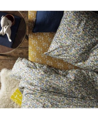 Liberty Fabric Capel Mustard Print Fitted Sheet, Twin