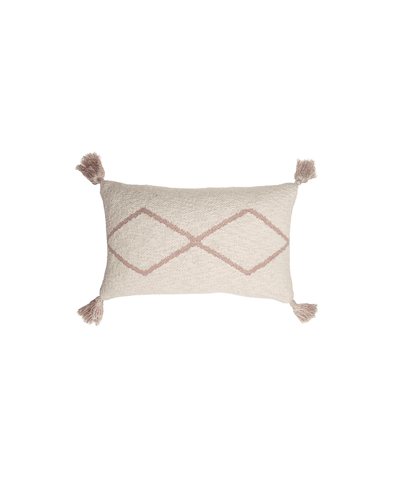 Lorena Canals Knitted Cushion Little Oasis In Natural/pale Pink