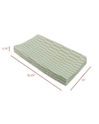 Quilted Changing Pad Cover in Muslin Cotton