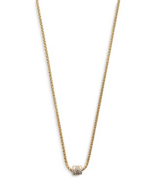 Argento Vivo - Cubic Zirconia Rondell Necklace, 16"