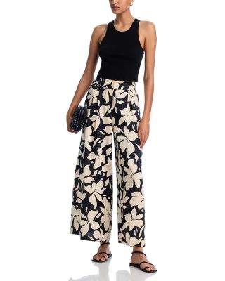 Ayala Floral Wide Leg Pants - Exclusive
