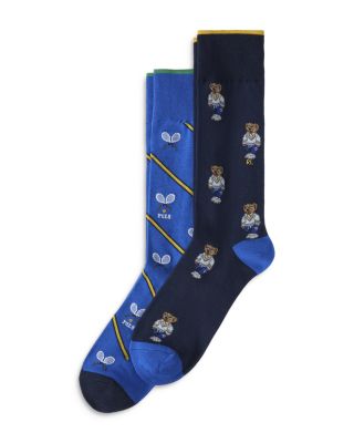 Polo Ralph Lauren - Polo Athletic Club Mini Bears Crew Socks, Pack of 2