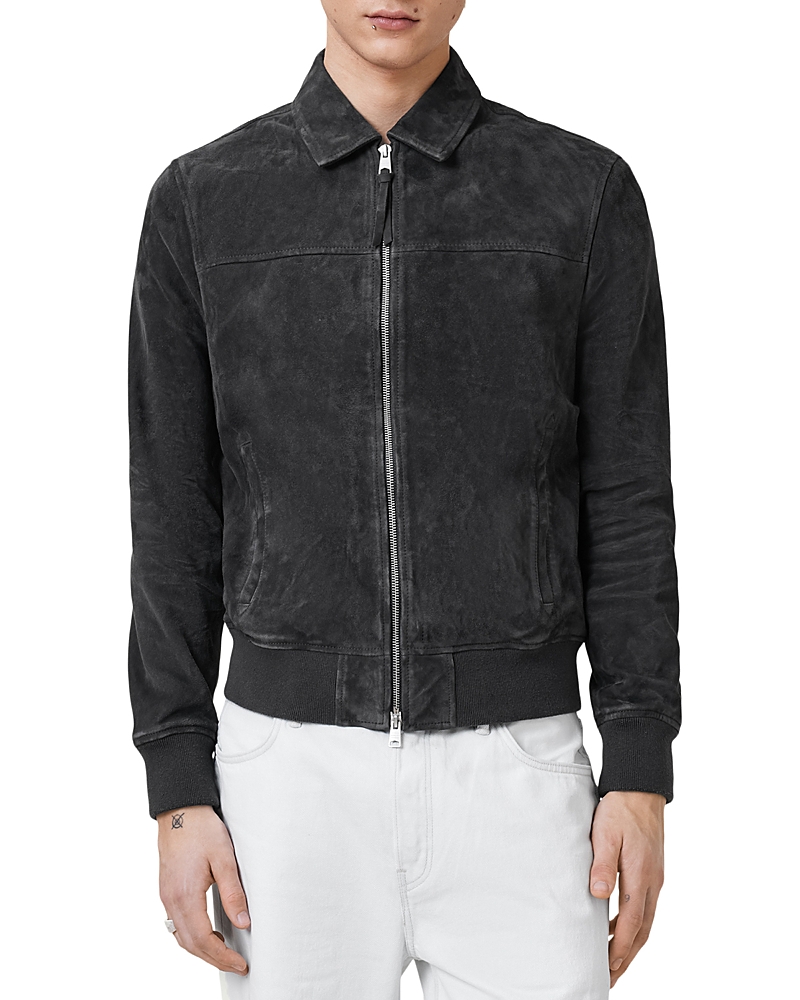 ALLSAINTS RASHFORD REGULAR FIT SUEDE JACKET