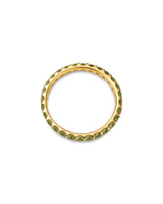 Gemstone Stackable Eternity Ring in 14K Yellow Gold