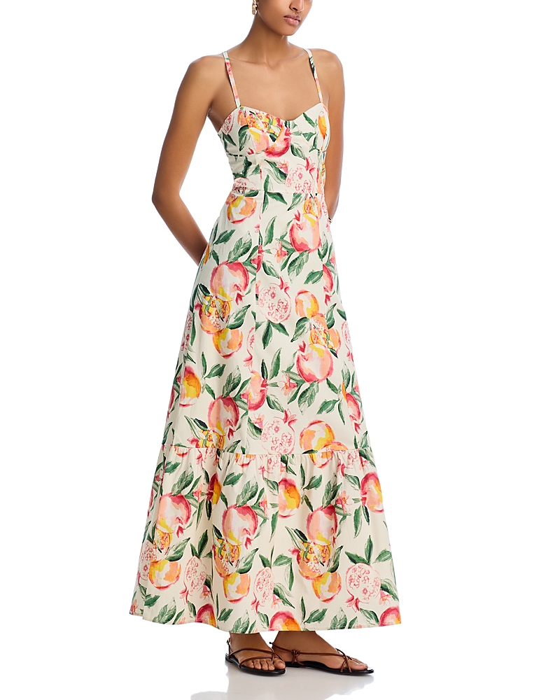 AQUA POMEGRANATE MAXI DRESS - EXCLUSIVE