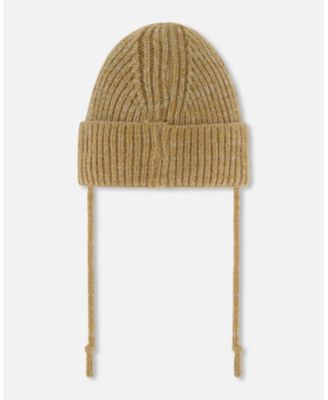 Unisex Mid-Season Knit Hat with Strings - Baby