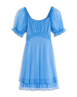 Charmed Hearts - Girls' Clip Dot Mesh Flare Dress - Big Kid