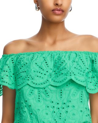 Strapless Eyelet Romper - Exclusive