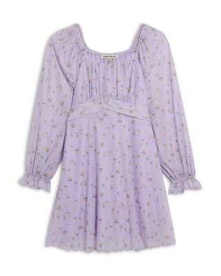 Charmed Hearts - Girls' Floral Chiffon Dress - Big Kid