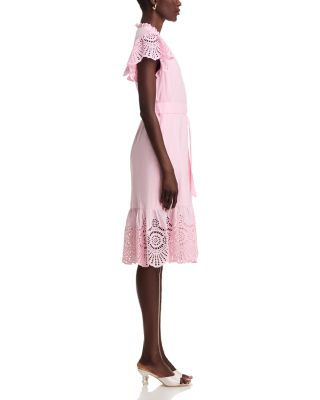 Eyelet Trim Dress