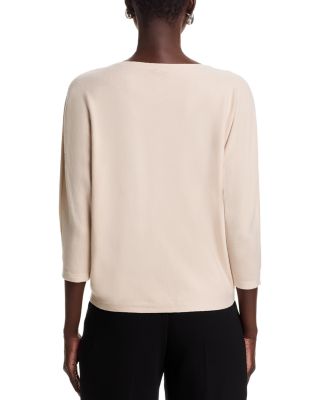 Flower Embroidery Dolman Sleeve Sweater