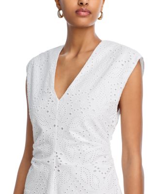 Aven Eyelet Midi Dress