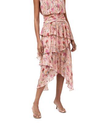 Lily Flower Sleeveless Midi Dress