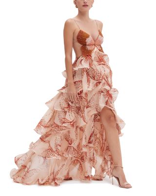 Sunset Butterfly Maxi Dress