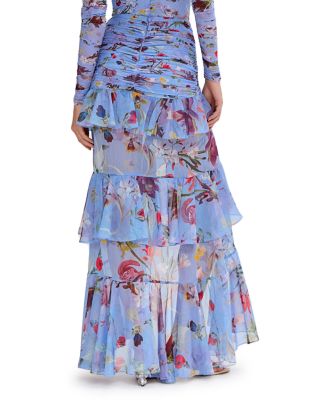 Lily Flower Maxi Skirt 