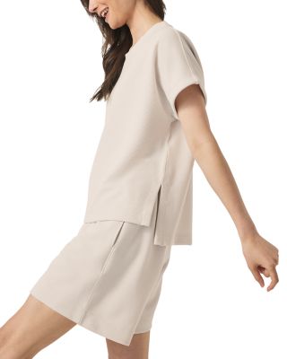 Waffle Knit Scuba Sweatshirt 