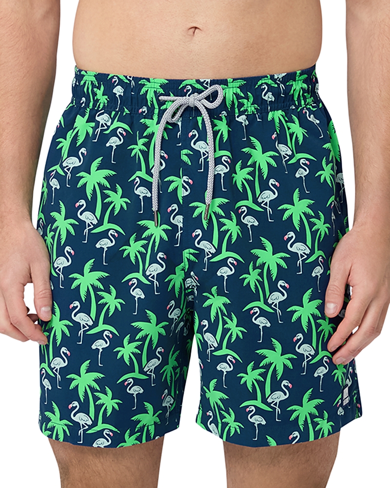 Tom & Teddy Printed Drawstring 6 Swim Trunks