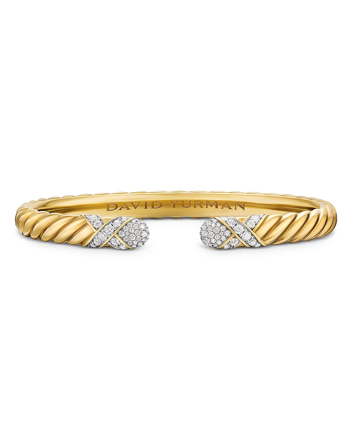 Sculpted Cable X Cuff Bracelet