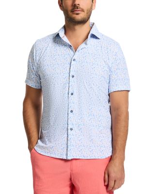 Robert Graham - Riptide Printed Short Sleeve Button Front Shirt