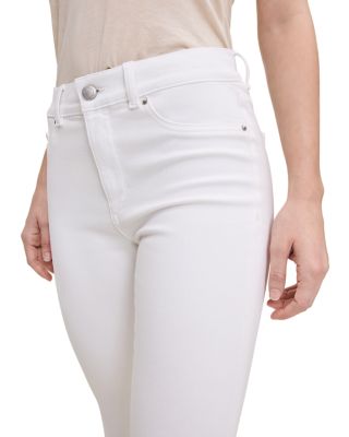 Petite Bridget Crop Instasculpt™ High Rise Bootcut Jeans in White