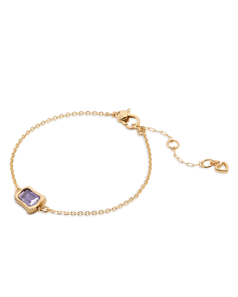 Kate Spade New York Molten Glass Solitaire Chain Link Bracelet