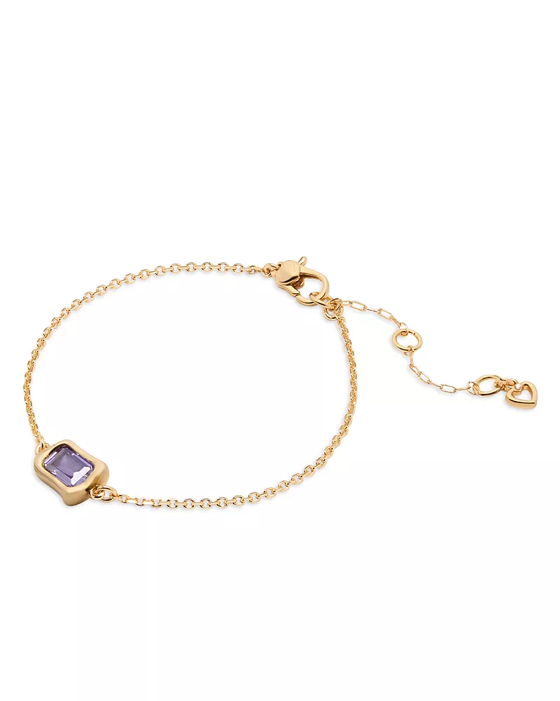 kate spade new york Molten Glass Solitaire Chain Link Bracelet