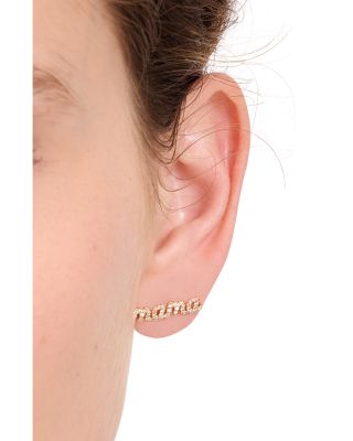 Mama Pav&eacute; Stud Earrings