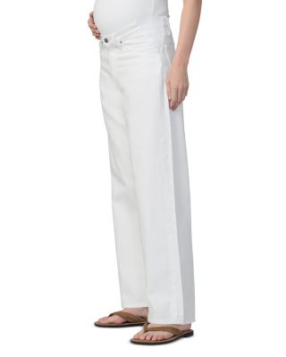 The Ryan Maternity Wide Leg Jeans in White