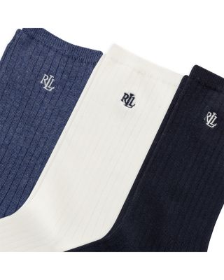 Classic Rib Trouser Socks, Pack of 3