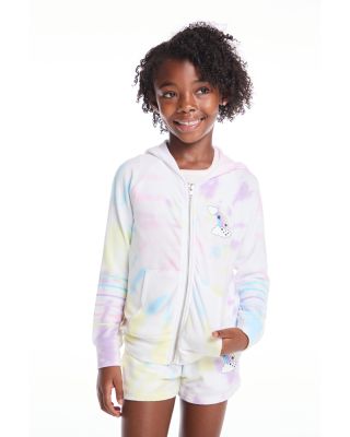 CHASER - Girls' Tie Dye Zip Hoodie - Little Kid, Big Kid