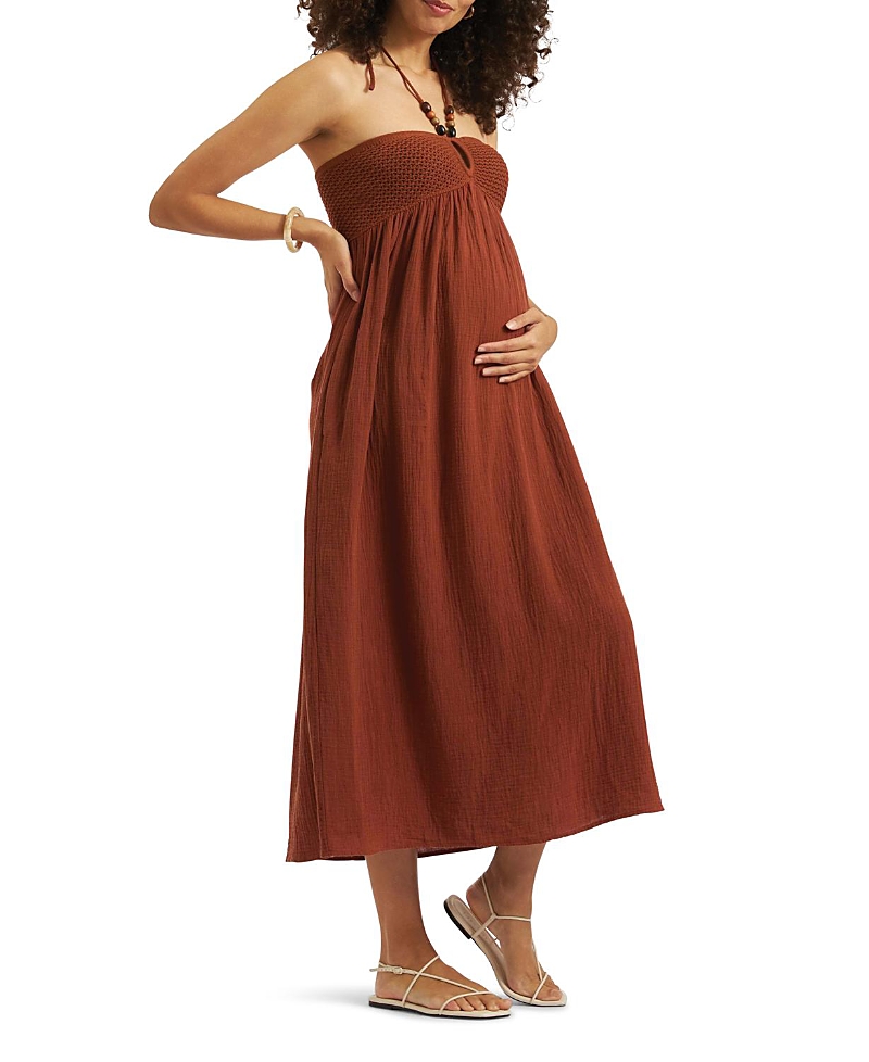 RIPE MATERNITY EVIE CROCHET DRESS
