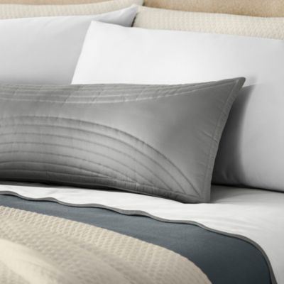 Signature Quilted Arch Decorative Lumbar Pillow with Insert