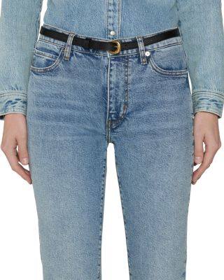 The Borrowed High Rise Ankle Slim Leg Jeans in Ricochet
