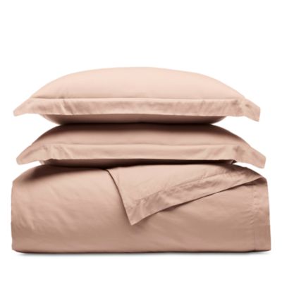 Signature Organic Cotton Hemmed Duvet Set, Full/Queen