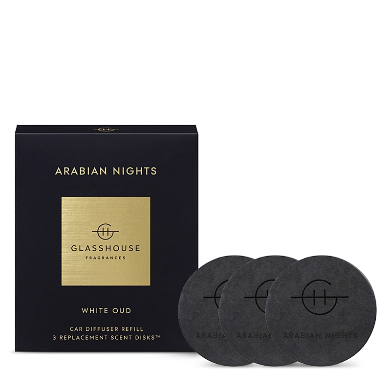 Glasshouse Fragrances Arabian Nights Car Diffuser Refill, Set Of 3